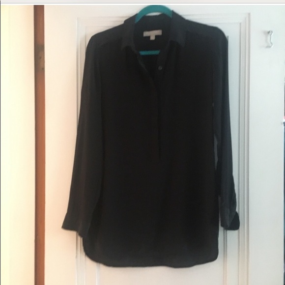 J Crew black silk blouse - Picture 2 of 8